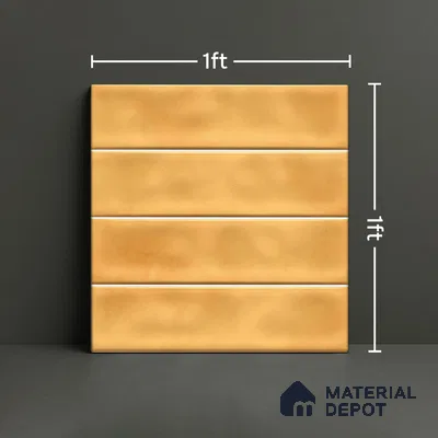 Faux Subway  Tile TL 07256 B Sintra 1003 1 ft x 1 ft Ceramic Glossy Finish - 9 mm  | 2 mm Spacer is Mandatory | Please Expect a Slight Variation of Pattern (Sample)